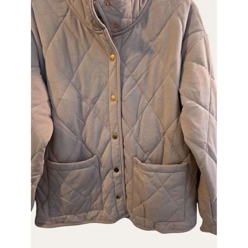 Quilted Snap-Front Jacket in Taupe, Black, or Olive - Picture 6 of 8